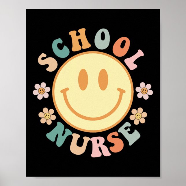 Fun School Nurse Graphic Tees Tops Back To School  Poster (Front)