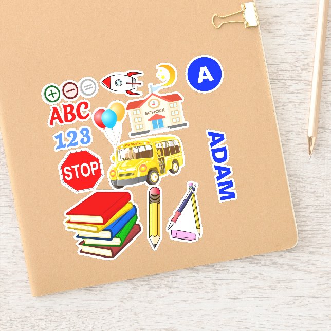 Fun School Stickers (Kids Activities) (Notebook)
