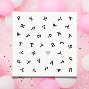 Fun Scrambled Letters Party Paper Napkin