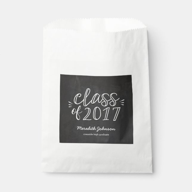 Fun Script Graduation Favour Bags (Front)