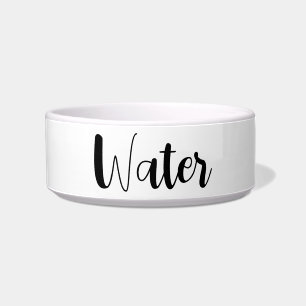 Fun script pet water bowl