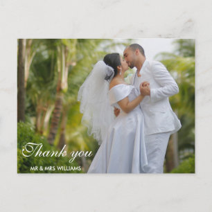 fun script wedding thank you card