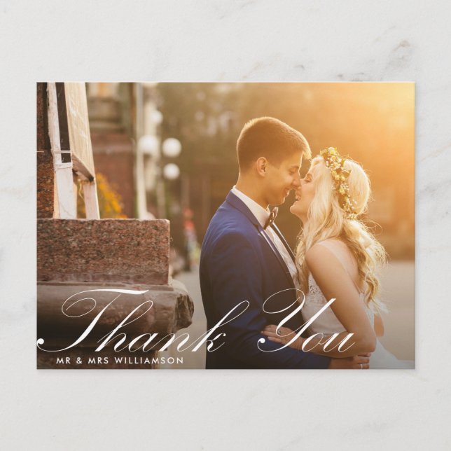 fun script | wedding thank you card (Front)