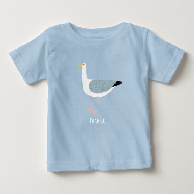 Fun Seagull Baby T-Shirt (Front)