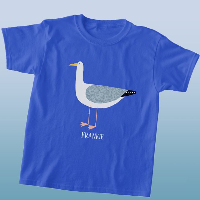 Fun Seagull T-Shirt (Fun personalized seagull t-shirt)