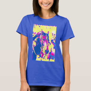 Fun Seattle Slew Thoroughbred Racehorse Watercolor T-Shirt