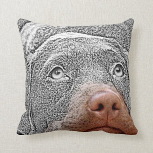 Fun Selective Colour Dog Photo Accent Pillows