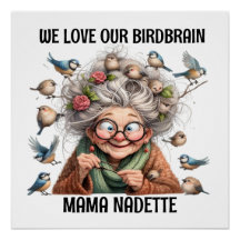 Fun Senior With Birds