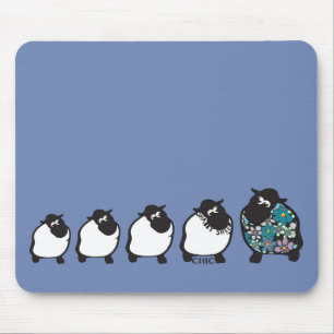 Fun Shabby Sheep Mousemat