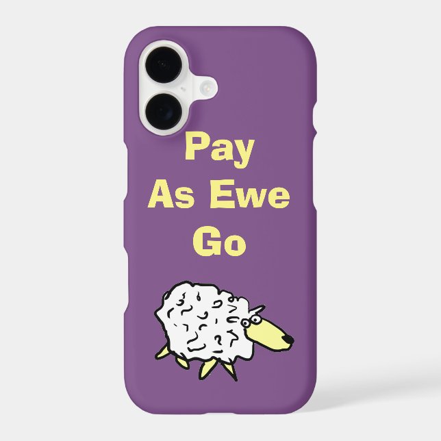 Fun Sheep Design Pay As Ewe Go! (Back)