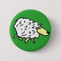 Fun Sheep in a Cartoon Style