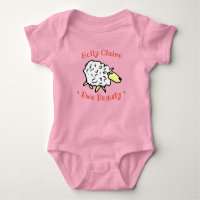Fun Sheep Motif on a Newborn