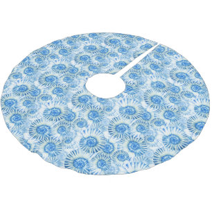 Fun Shell Pattern Brushed Polyester Tree Skirt