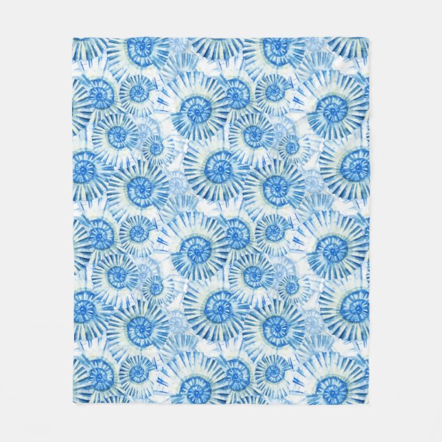 Fun Shell Pattern Fleece Blanket (Front)