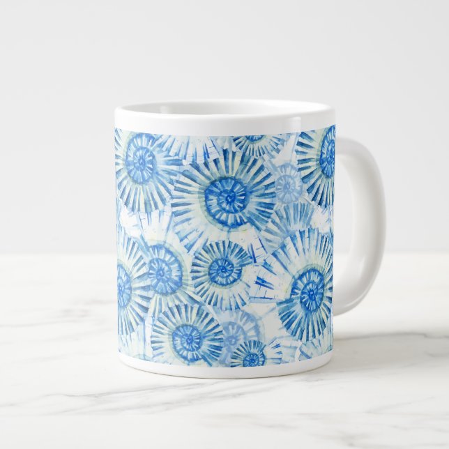 Fun Shell Pattern Large Coffee Mug (Front Right)