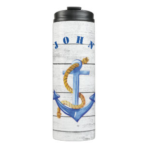 Fun Ships Anchor Personalised Thermal Tumbler