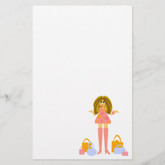 Fun Shopping Themed Stationery