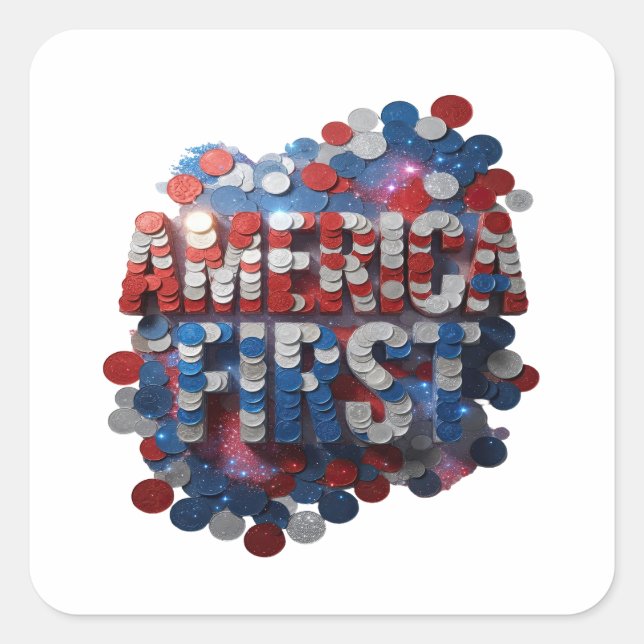 Fun Silver AMERICA FIRST Label Design (Front)