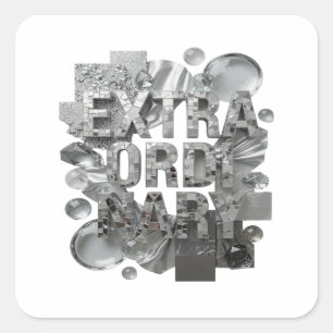 Fun Silver EXTRAORDINARY Label Design