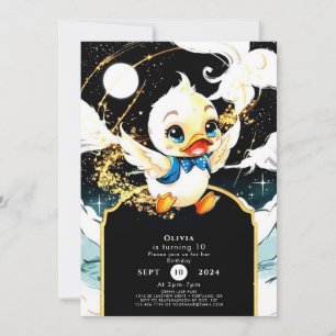Fun Simple Duck Birthday Invitation