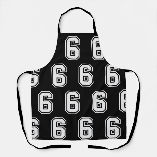 Fun Six Seven 6 7 Meme  Apron (Front)