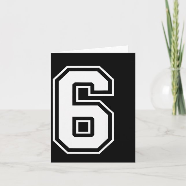 Fun Six Seven 6 7 Meme Design  Card (Front)