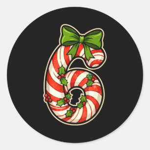 Fun Six Seven 6 7 Meme Design Christmas For Men Wo Classic Round Sticker