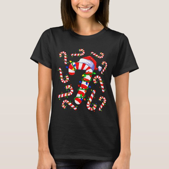 Fun Six Seven 6 7 Meme Design Couples Christmas Ca T-Shirt (Front)