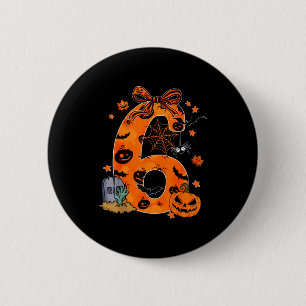 Fun Six Seven 6 7 Meme Design Couples Halloween  6 Cm Round Badge