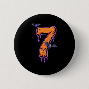 Fun Six Seven 6 7 Meme Design Couples Halloween 6 Cm Round Badge
