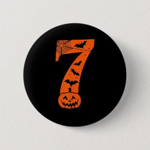 Fun Six Seven 6 7 Meme Design Couples Halloween  6 Cm Round Badge