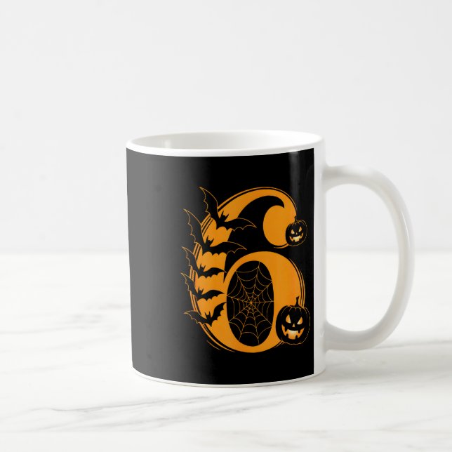 Fun Six Seven 6 7 Meme Design Couples Halloween  Coffee Mug (Right)