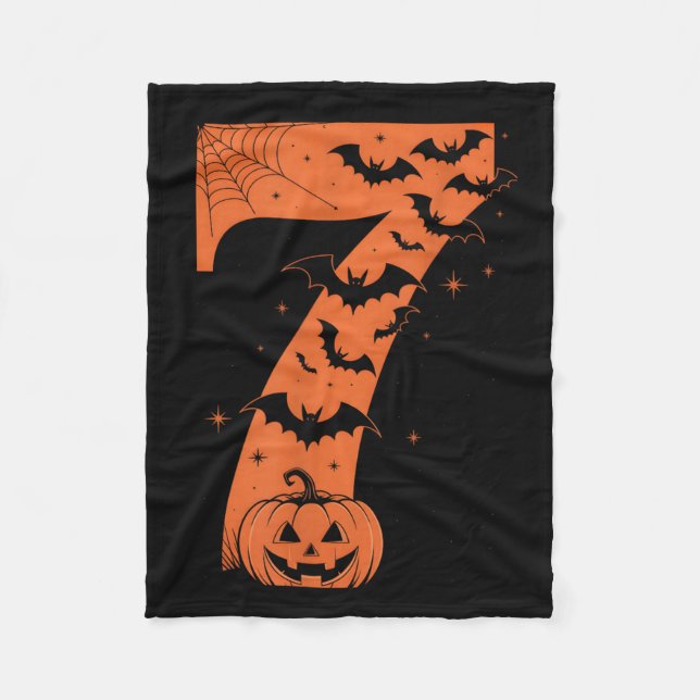 Fun Six Seven 6 7 Meme Design Couples Halloween  Fleece Blanket (Front)