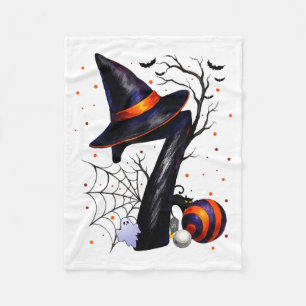 Fun Six Seven 6 7 Meme Design Couples Halloween Fleece Blanket