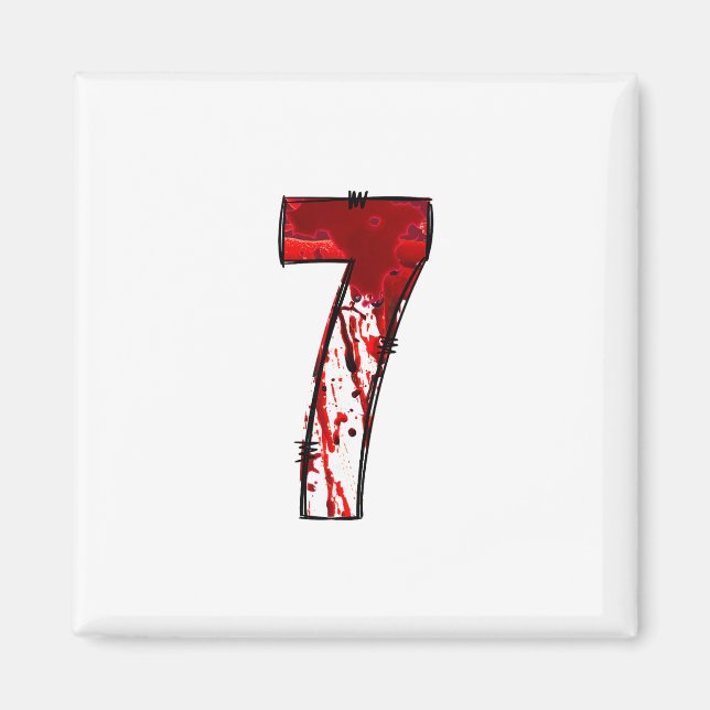 Fun Six Seven 6 7 Meme Design Couples Halloween Ho Magnet (Front)