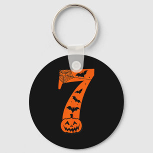 Fun Six Seven 6 7 Meme Design Couples Halloween  Key Ring