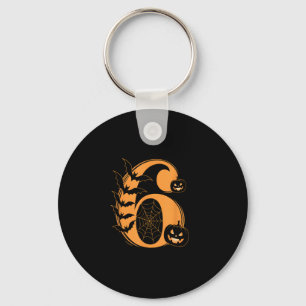 Fun Six Seven 6 7 Meme Design Couples Halloween  Key Ring