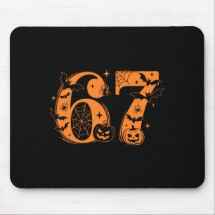 Fun Six Seven 6 7 Meme Design Couples Halloween Lo Mouse Pad