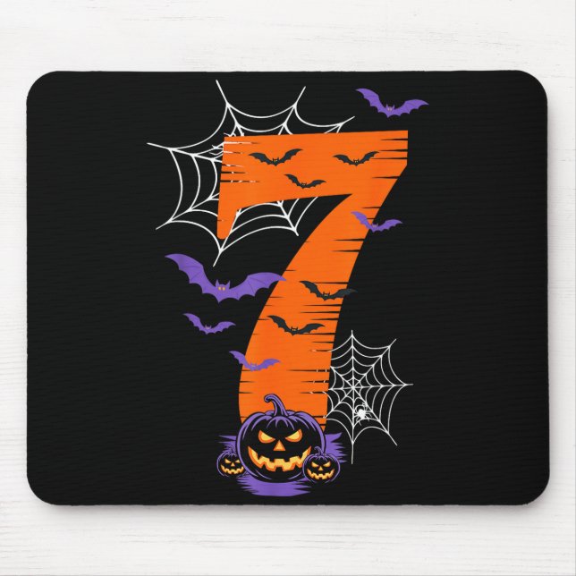Fun Six Seven 6 7 Meme Design Couples Halloween  Mouse Pad (Front)