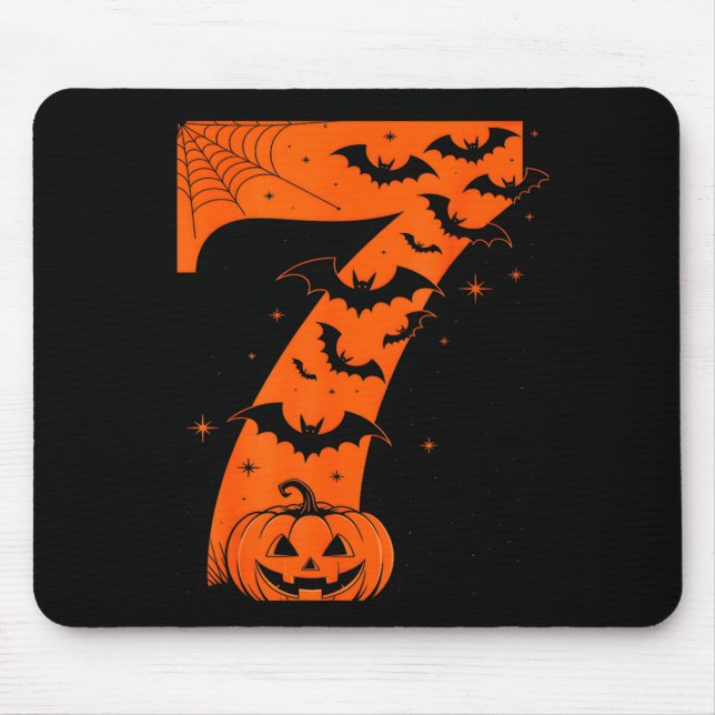 Fun Six Seven 6 7 Meme Design Couples Halloween  Mouse Pad (Front)