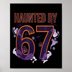 Fun Six Seven 6 7 Meme Design Couples Halloween  Poster