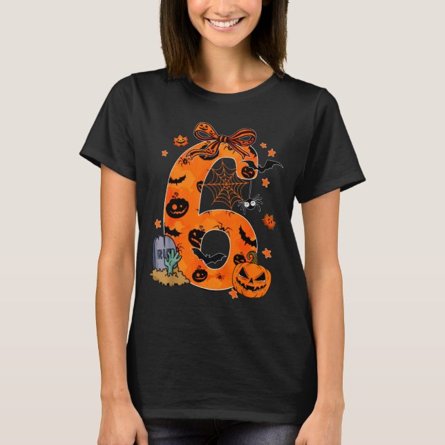 Fun Six Seven 6 7 Meme Design Couples Halloween  T-Shirt (Front)