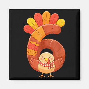 Fun Six Seven 6 7 Meme Design Couples Thanksgiving Magnet