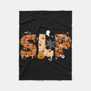 Fun Slp Halloween Costume Pumpkin Fall Skeleton Fleece Blanket
