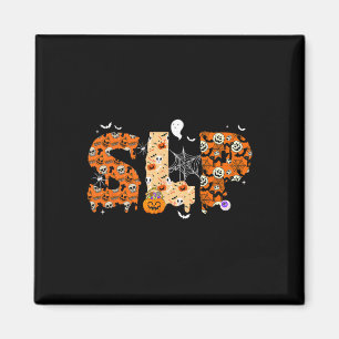 Fun SLP Halloween Costume Pumpkin Fall Skeleton Magnet