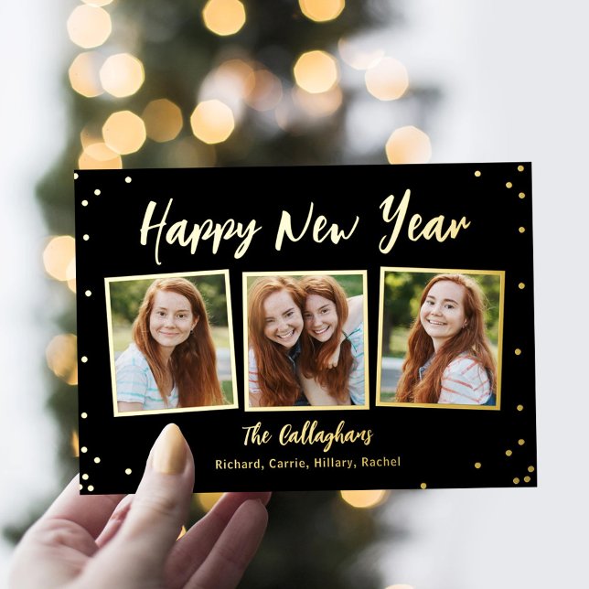 Fun Snapshots Foil Happy New Year Card (Creator Uploaded)