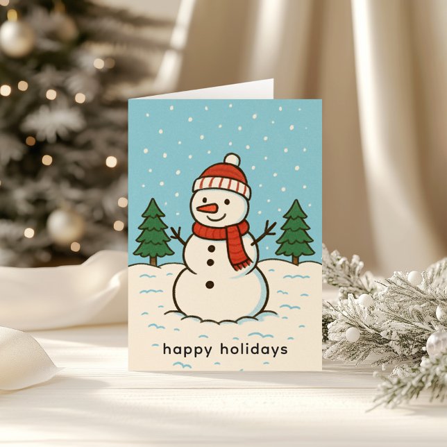 Fun Snowman Cute Christmas Card (Creator Uploaded)