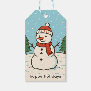 Fun Snowman Cute Christmas Gift Tags