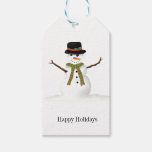 Fun snowman gift tags