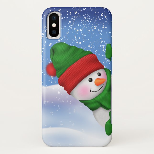 Fun Snowman iPhone Case (Back)
